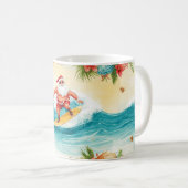 Mug Santa Claus surfing on Christmas Holiday (Devant droit)