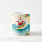 Mug Santa Claus surfing on Christmas Holiday (Centre)