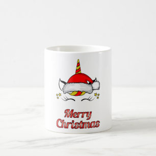 Mug Santa Claus Unicorne Noël Geek drôle idée cadeau