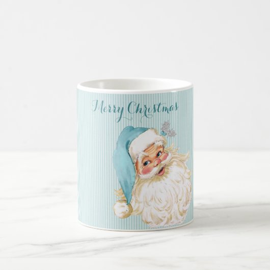 Mug Santa Claus victorien Vintage Turquoise (Centre)
