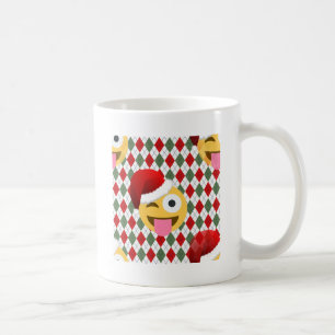 Mug santa claus wink emoji