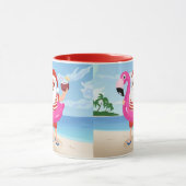 Mug Santa Claus with flamingo (Centre)