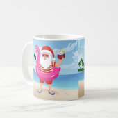 Mug Santa Claus with flamingo (Devant gauche)
