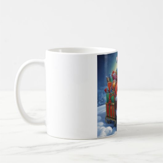 Mug Santa Clause Joyeux Noël Bonne année (Gauche)