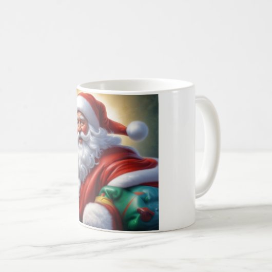 Mug Santa Clause Joyeux Noël Bonne année (Devant droit)