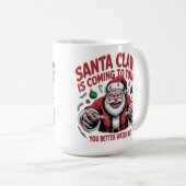 Mug Santa Claws Arrive en Ville (Devant droit)