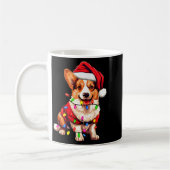 Mug Santa Corgi Dog Christmas Lights Xmas Pajama Dog L (Gauche)