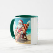 Mug Santa Corps de Plage (Devant gauche)