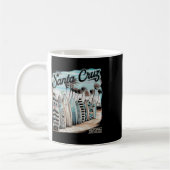 Mug Santa Cruz Men Women California Retro Sunset Vinta (Gauche)