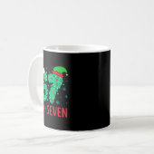 Mug Santa dit Six Sept 67 Meme Noël Vacances 6 7 (Devant gauche)