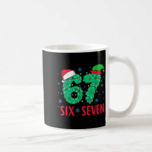 Mug Santa dit Six Sept 67 Meme Noël Vacances 6 7