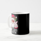 Mug Santa dit Six Sept Funny Noël 67 Meme Santa (Devant gauche)