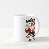 Mug Santa dit six sept Noël Ados (Devant droit)