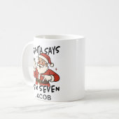Mug Santa dit six sept Noël Ados (Devant gauche)