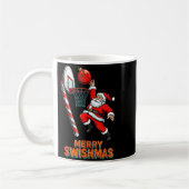 Mug Santa Dunking Merry Swishmas Basketball Christmas  (Gauche)