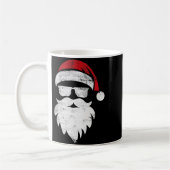 Mug Santa Face Hipster Style Funny Christmas Pajamas (Gauche)