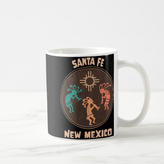Mug Santa Fe New Mexico Kokopelli Vacation Souvenir (Droite)