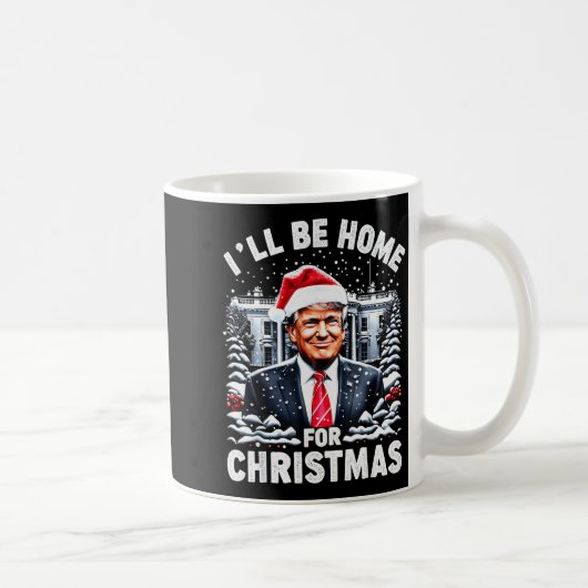 Mug Santa Funny Xmas Pajamas Ill Be Home For Christmas (Droite)