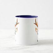 Mug Santa Hat Cute Reindeer Garçon Noël Marine Bleu (Centre)