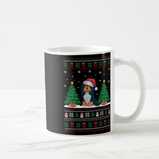 Mug Santa Hat Havanais Chien de Noël Lumières de l'arb (Droite)