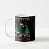 Mug Santa Hat Newfoundland Dog Xmas Tree Lights S (Gauche)