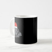Mug Santa hat pitbull pit chien noël Noël Noël (Devant gauche)