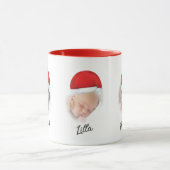Mug Santa Hat Red Christmas Grandkid Face (Centre)