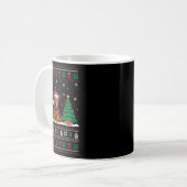 Mug Santa Hat Scottish Terrier Dog Xmas Tree Lumières  (Devant gauche)