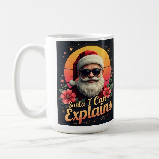 Mug Santa I Can Explain Christmas (Gauche)