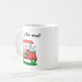 Mug Santa in Christmas Golf Cart (Devant gauche)