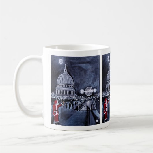 Mug Santa in London Painting by Alfred Fox (Gauche)