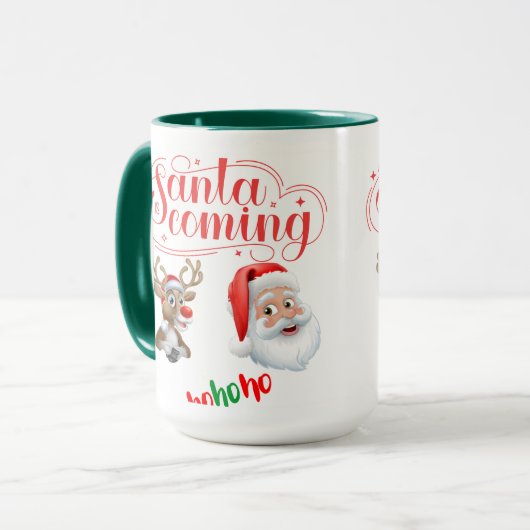 Mug Santa is Coming  (Devant gauche)