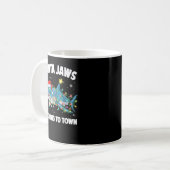 Mug Santa Jaws Shark Christmas Lights Merry Sharkmas X (Devant gauche)