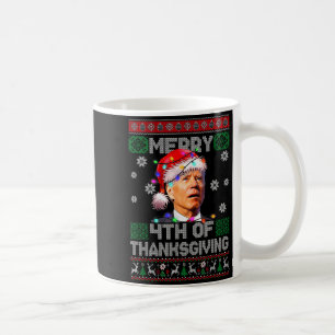 Mug Santa Joe Biden Joyeux 4ème jour de Thanksgiving U