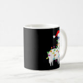 Mug Santa Llama Xmas Funny Llama Sloth Christmas (Devant droit)