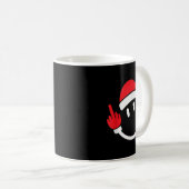 Mug Santa Middle Finger Flip Off _ Christmas Profanity (Devant droit)