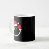 Mug Santa Moyen Doigt Flip Off _ Noël Gros Mot (Devant gauche)
