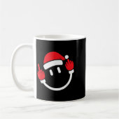 Mug Santa Moyen Doigt Flip Off _ Noël Gros Mot (Gauche)