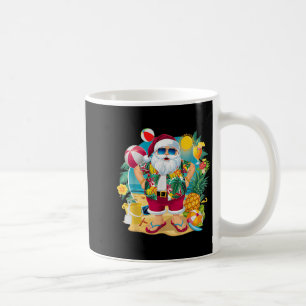 Mug Santa Noël en juillet sur la plage Été hawaïen V