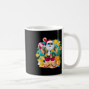 Mug Santa Noël en juillet sur la plage Vacances d'été
