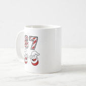 Mug Santa Noël Meme Six Sept 67 6 7 Vacances (Devant gauche)