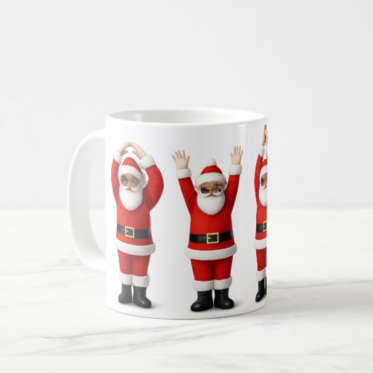 Mug  Santa Ohio Midwestern Party O-H-I-O Christmas  (Devant gauche)