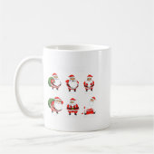 Mug Santa Pain Scale Funny Christmas Design For Nurse  (Gauche)