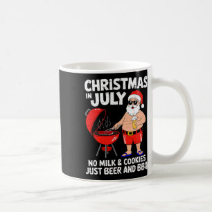 Mug Santa pas de biscuits au lait juste BBQ Noël drôle