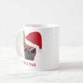 Mug Santa Paws Christmas Red Fawn French Bulldog (Devant gauche)