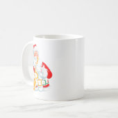Mug Santa Playing Saxophone Xmas Vibes Funny Christmas (Devant gauche)
