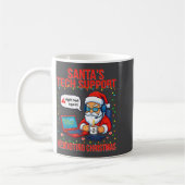 Mug Santa Rebooting Support Engineer s Tech Laugh (Gauche)