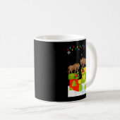 Mug Santa Reindeer Elf Wildebeest In Christmas Socks U (Devant droit)