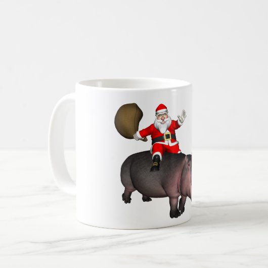 Mug Santa Riding (Devant gauche)