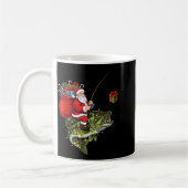 Mug Santa Riding B Fish Christmas Fishing Funny Xmas P (Gauche)